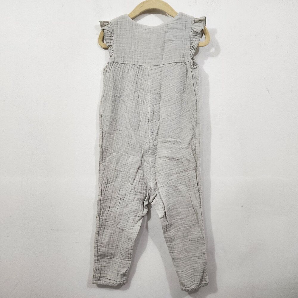H&M Cotton Romper Suit Muslin Light Dusky Green One-Piece NWT Baby Size 2T - Picture 10 of 15